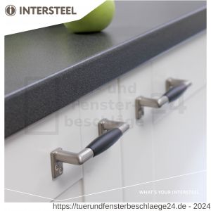 Intersteel Living 5616 Möbelgriff 108 mm Nickel matt schwarzes Holz - D26004588 - afbeelding 3