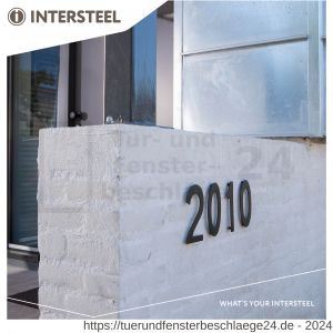 Intersteel Living 4020 Hausnummer 0 150 mm Edelstahl-Schwarz matt - D26006816 - afbeelding 3