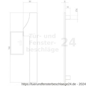 Intersteel Living 4020 Hausnummer 1 150 mm Edelstahl-Schwarz matt - D26006817 - afbeelding 2