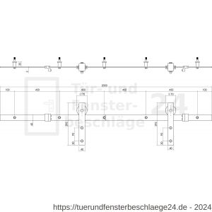 Intersteel Living 4501 Schiebetürsystem für Glastür Schwarz - D26009200 - afbeelding 3