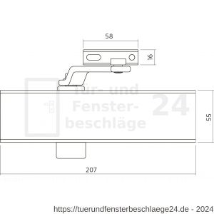 Intersteel Essentials 4801 Türschließer mit Scherenarm DR120 Schwarz - D26007234 - afbeelding 2