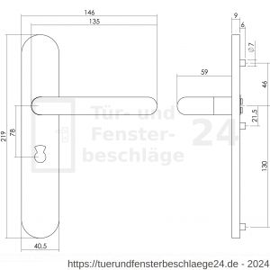 Intersteel Essentials 1295 Türdrücker Rund auf Schild mit Toiletten- und Badezimmerverriegelung 78 mm Edelstahl gebürstet - D26005661 - afbeelding 2