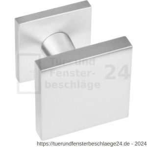 Intersteel Essentials 3930 Haustürknopf feststehend 64x64 mm mittig rechteckig Edelstahl gebürstet - D26007406 - afbeelding 1