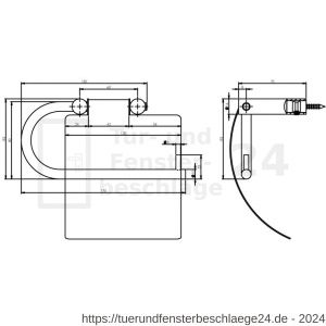 Intersteel Essentials 7625 WC-Rollenhalter mit Klappe Edelstahl gebürstet - D26007888 - afbeelding 2