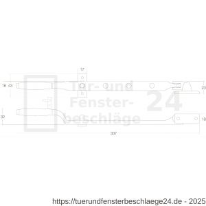 Intersteel Living 5615 Fensterfeststeller mit Stellstift Messing Natur - D26007743 - afbeelding 2