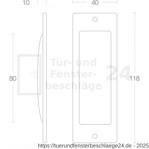 Intersteel Living 4476 Griffmuschel 120x40 mm Messing lackiert - D26007651 - afbeelding 2