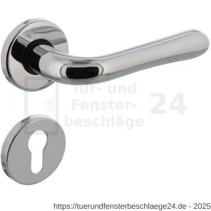 Intersteel Living 0198 Türdrücker Saturnus auf Rosette 49x7 mm mit PZ-Rosetten Chrom - D26010818 - afbeelding 1