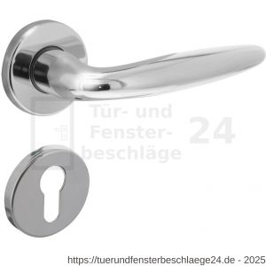 Intersteel Living 0199 Türdrücker Sigaar auf Rosette 49x7 mm mit PZ-Rosetten Chrom - D26010618 - afbeelding 1