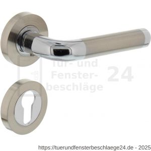 Intersteel Living 1683 Türdrücker Agatha auf Rosette 52x10 mm mit PZ-Rosetten Chrom-Nickel matt - D26004847 - afbeelding 2
