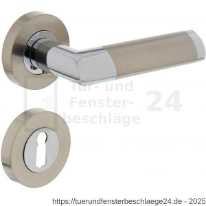 Intersteel Living 1685 Türdrücker Nicole auf Rosette 52x10 mm mit BB-Rosetten Chrom-Nickel matt - D26004883 - afbeelding 1