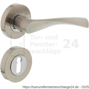 Intersteel Living 1687 Türdrücker Guissy auf Rosette 52x10 mm mit BB-Rosetten Chrom-Nickel matt - D26004893 - afbeelding 1