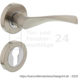 Intersteel Living 1687 Türdrücker Guissy auf Rosette 52x10 mm mit PZ-Rosetten Chrom-Nickel matt - D26004894 - afbeelding 1