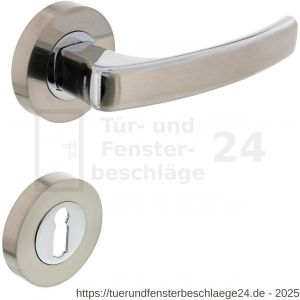 Intersteel Living 1689 Türdrücker Blok auf Rosette 52x10 mm mit BB-Rosetten Chrom-Nickel matt - D26004904 - afbeelding 1