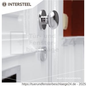 Intersteel Living 3751 Schutzrosetten SKG*** Profilzylinder 55 mm mit Kernziehschutz Chrom - D26007703 - afbeelding 3