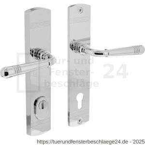 Intersteel Living 3777 Schutzbeschlag Helena Drücker-Drücker mit Kernziehschutz und Profilzylinder-Lochung 92 mm Chrom - D26010214 - afbeelding 2