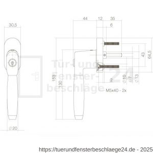 Intersteel Living 6616 Fenstergriff Ton 400 Chrom - D26003783 - afbeelding 2