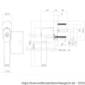 Intersteel Living 6616 Fenstergriff Ton 222 Chrom - D26003784 - afbeelding 2