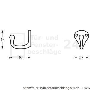Intersteel Living 6926 Kleiderhaken Schiffsmodell Chrom - D26007780 - afbeelding 2