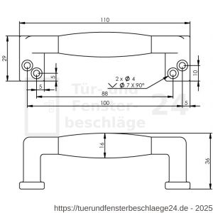 Intersteel Living 5616 Möbelgriff 108 mm Nickel - D26007831 - afbeelding 2