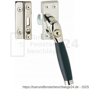 Intersteel Living 6616 Fensterverriegelung abschließbar SKG* rechts Ton 222 Nickel-Ebenholz - D26007740 - afbeelding 1