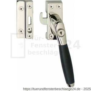 Intersteel Living 6616 Fensterverriegelung abschließbar SKG* rechts Ton 400 Nickel-Ebenholz - D26007741 - afbeelding 1