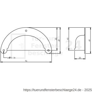 Intersteel Living 8810 Griffmuschel 96 mm Nickel - D26007839 - afbeelding 2
