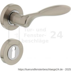 Intersteel Living 1695 Türdrücker George auf Rosette 52x10 mm mit BB-Rosetten Chrom-Nickel matt - D26005112 - afbeelding 1