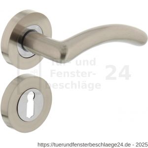 Intersteel Living 1699 Türdrücker Marieke auf Rosette 52x10 mm mit BB-Rosetten Chrom-Nickel matt - D26005134 - afbeelding 1