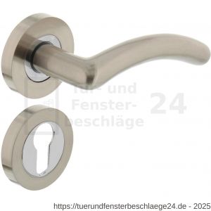 Intersteel Living 1699 Türdrücker Marieke auf Rosette 52x10 mm mit PZ-Rosetten Chrom-Nickel matt - D26005135 - afbeelding 1