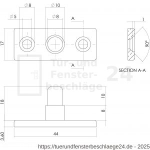Intersteel Living 5615 Stellstift Nickel matt - D26003865 - afbeelding 2