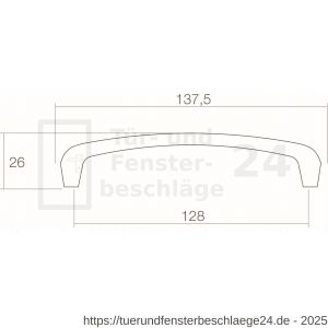 Intersteel Living 8756 Möbelgriff Blume 138 mm Nickel - D26004425 - afbeelding 2