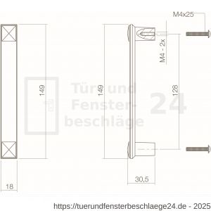 Intersteel Living 8756 Möbelgriff 149 mm Altgrau - D26007800 - afbeelding 2