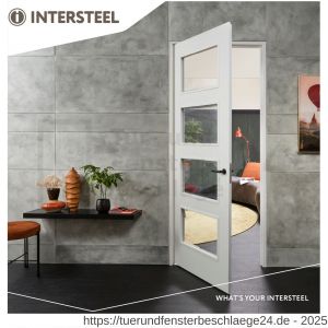 Intersteel Living 0464 Türdrücker Sora mit Rosette 49x7 mm mattschwarz - D26009894 - afbeelding 4