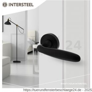 Intersteel Essentials 1692 Türdrücker Bjorn auf Rosette 52x10 mm Schwarz - D26008230 - afbeelding 3