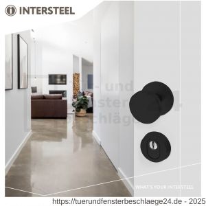 Intersteel Living 3750 Sicherheitsrosette SKG*** mit Kernziehschutz Aluminium Schwarz - D26008286 - afbeelding 2
