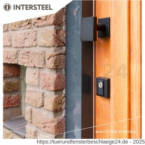 Intersteel Living 3930 Türknopf eckig Schwarz - D26006805 - afbeelding 3