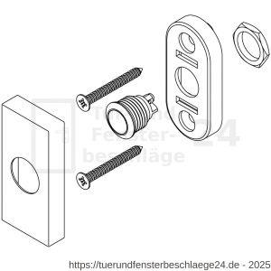 Intersteel Living 3990 Türklingel rechteckig verdeckt 65x30x10 mm Edelstahl-Schwarz - D26008306 - afbeelding 4