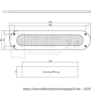 Intersteel Living 4015 Zugluftstopper Oval Schwarz - D26008308 - afbeelding 2