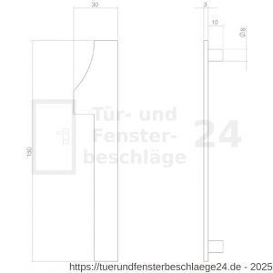 Intersteel Living 4020 Hausnummer 1 150 mm Edelstahl-Schwarz matt - D26006817 - afbeelding 2