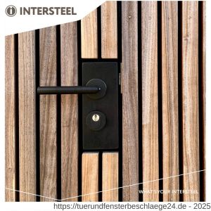 Intersteel Living 4057 Satz Hintertürbeschläge rund SKG*** mit Kernziehschutz Edelstahl schwarz - D26009689 - afbeelding 5