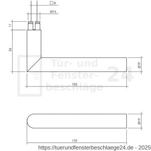 Intersteel Living 4057 Haustürset Schutzbeschlag SKG*** rund Edelstahl schwarz - D26010329 - afbeelding 2