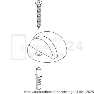 Intersteel Living 4420 Türstopper Rund Bodenmontage Schwarz - D26000979 - afbeelding 4