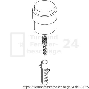 Intersteel Living 4420 Türstopper Bodenmontage 30x40 mm Schwarz - D26009196 - afbeelding 4