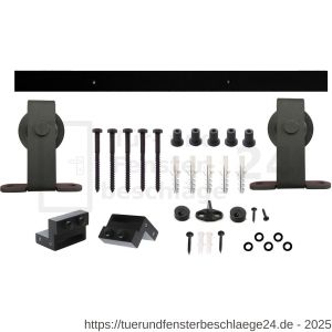 Intersteel Living 4501 Schiebetürsystem 200 cm Basic Top mm Schwarz - D26008311 - afbeelding 2