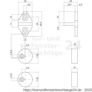 Intersteel Living 4501 Satz Leiter und Entfernungsteil Schwarz - D26008313 - afbeelding 2