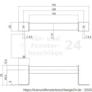 Intersteel Living 4501 Türgriff 200 mm Schwarz - D26008315 - afbeelding 2