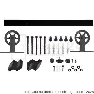 Intersteel Living 4501 Schiebetürsystem 200 cm Wheel Top Schwarz - D26008324 - afbeelding 2