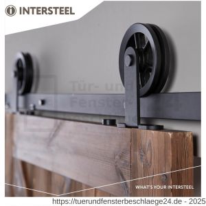 Intersteel Living 4501 Schiebetürsystem 200 cm Wheel Top Schwarz - D26008324 - afbeelding 3