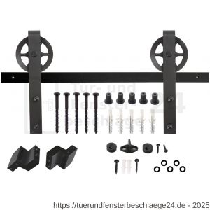 Intersteel Living 4501 Schiebetürsystem 200 cm Wheel Schwarz - D26008325 - afbeelding 2