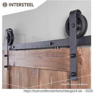 Intersteel Living 4501 Schiebetürsystem 200 cm Wheel Schwarz - D26008325 - afbeelding 3